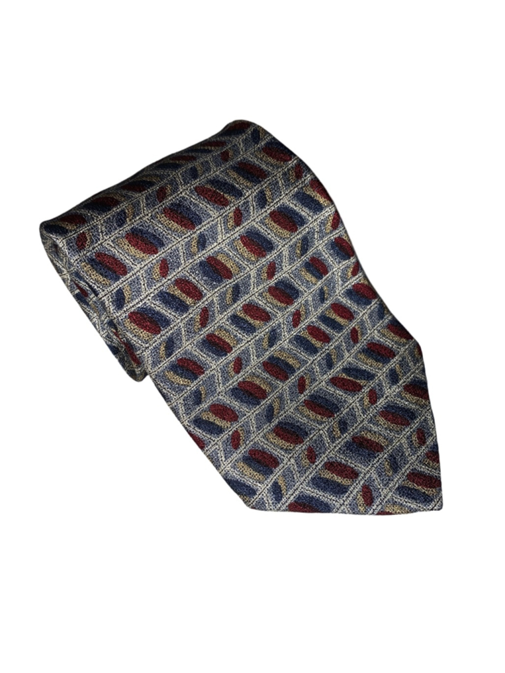 Men's Corsini Necktie One Size Gray and Red